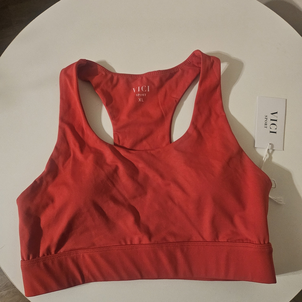 Red Women's Racerback Sports Bra